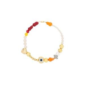 Timeless pearly necklace with pearls and charms